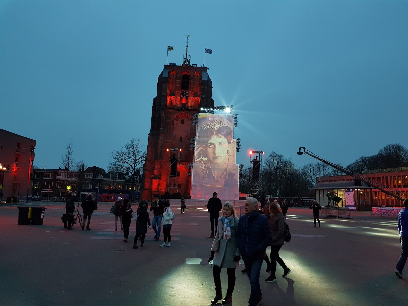 Der schiefe Turm Oldehove in Leeuwarden. Foto: Frida van Dongen